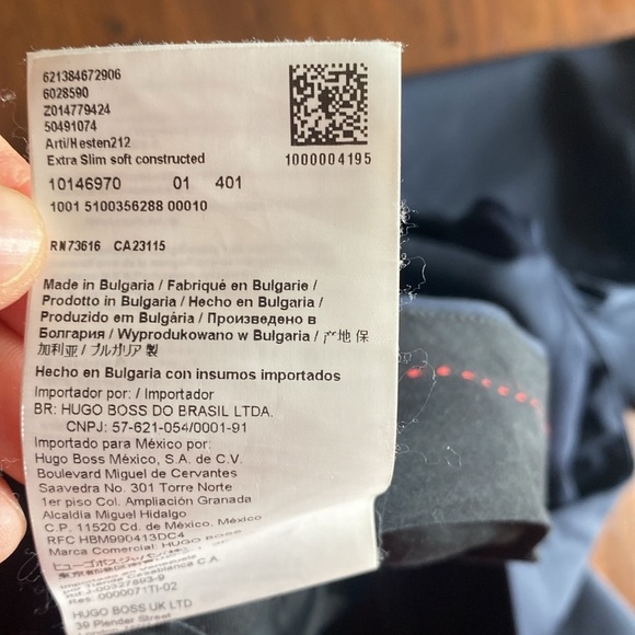 HUGO - Men's Navy Suit - 40S - extra slim soft construction - Picture 8 of 13